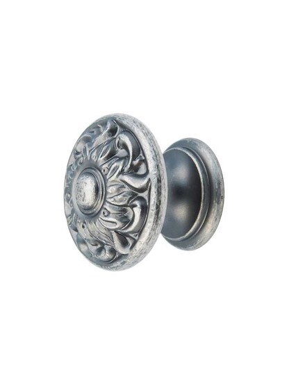 Corinthian Cabinet Knob - 1 3/8 inch Diameter in Corinthian Silver.